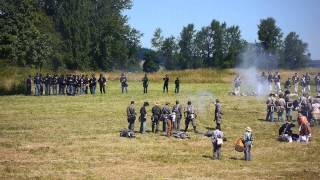 preview picture of video 'Civil War battle, Part 2 of 2, Chehalis, WA 2014'