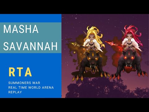RTA#49 Fire & Wind beast rider | MASHA | SAVANNAH | in RTA - Summoners War