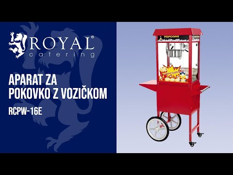 videoposnetek - Aparat za pokovko z vozičkom - Rdeč