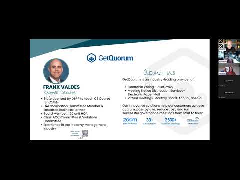 Community Association Professionals | Roundtable Webinar