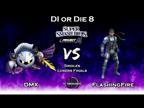 DIOD8 Project M Singles Losers Finals: DMX (Kirby, Meta Knight, Wolf) Vs. SCG | FlashingFire (Snake)
