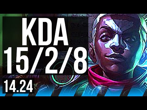 EKKO vs ZOE (MID) | Quadra, 15/2/8, Legendary | KR Master | 14.24