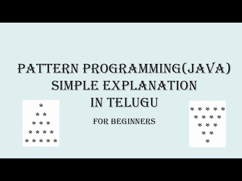Java Programming Triangle Inverted Triangle Patterns In Java Explained In Telugu