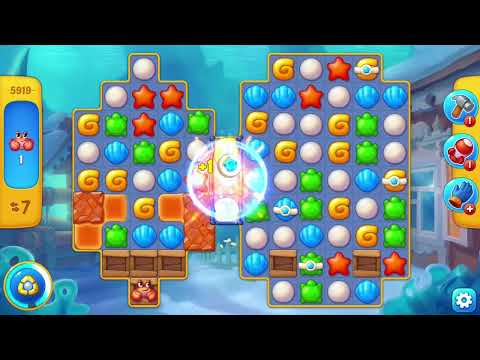 [FISHDOM Walkthrough] Level 5919 Hard (Qua màn - Fishdom)