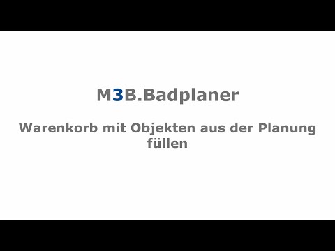M3B.Badplaner Warenkorb