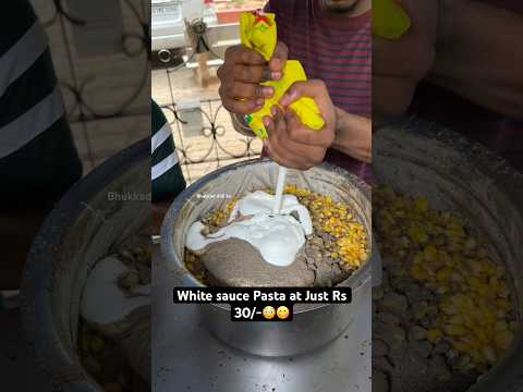 White sauce Pasta at Just Rs 30/-😳😋|| Indian Street Food