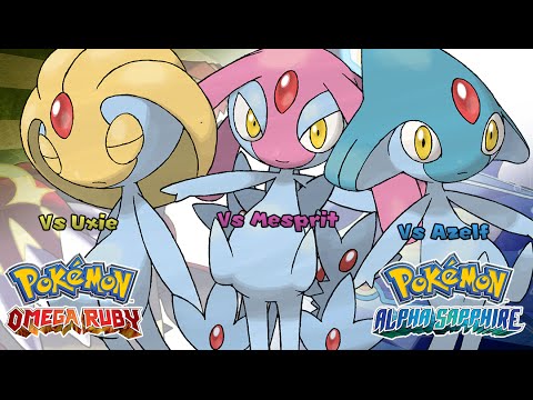Pokémon Omega Ruby & Alpha Sapphire - Uxie, Mesprit & Azelf Battle Music (HQ)