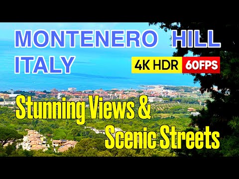 🇮🇹 Montenero Hill | Italy | 4K HDR 60fps Walking Tour | Stunning Views & Scenic Streets