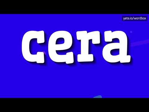 HOW TO PRONOUNCE CERA? #cera