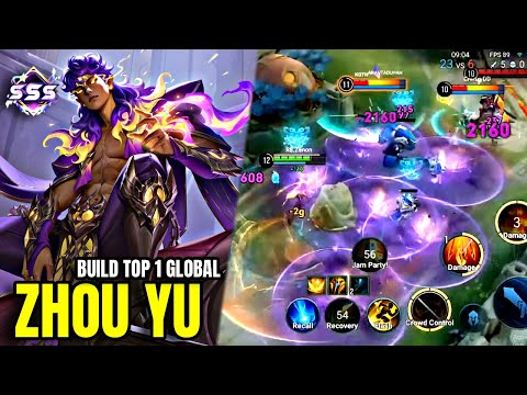 Top 1 Global Zhou Yu Build! INSANE Damage in Honor of Kings