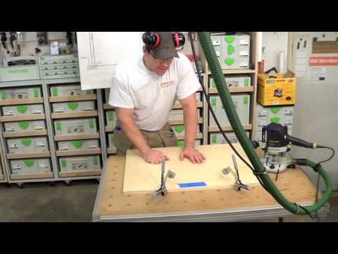 Building Kitchen Cabinets part 2  Routing the back panel dados.