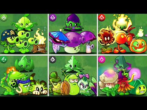 PvZ2 - PEA x POISON x FIRE x MUSCLE x SPEAR x MAGIC - Which Team Will Win ?