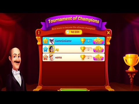 Homescapes Tournament of Champions Cup 1 - 2 After Level 9940 HD Walkthrough | 3 - match game