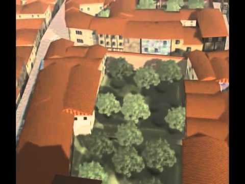 [GT] Trento Ieri, Oggi e Domani - Flight over internal gardens