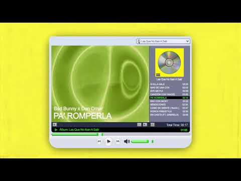 Video Pa' Romperla (Audio) de Bad Bunny don-omar
