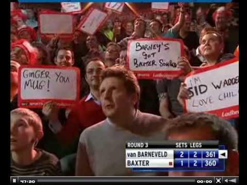 Raymond van Barneveld vs Ronnie Baxter - Part 6 - 2009 PDC World Championships (3rd Round)