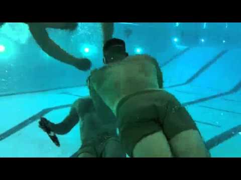 Marine Combat Instructors of Water Survival Training Underwater