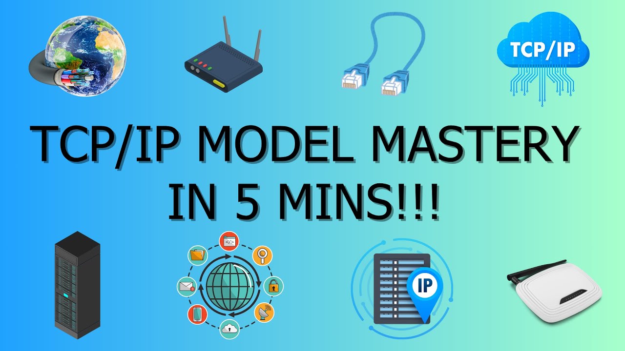 MASTER the TCP/IP Model in 5 Minutes! BEST EXPLANATION, REAL WORLD EXAMPLES, ANIMATION