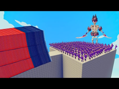200x SKELETON ARMY vs EVERY GOD ON BRIDGE - Totally Accurate Battle Simulator (TABS)