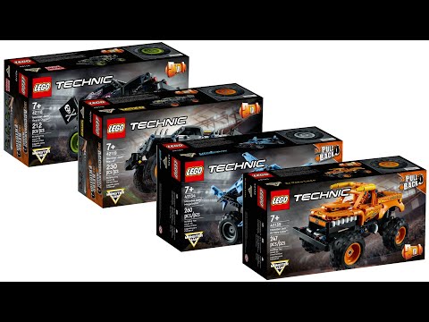 All LEGO Technic Monster Jam Monster Trucks 2021 - 2022 Compilation/Collection Speed Build