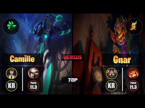Untara CAMILLE (Top) [Grasp of the Undying] VS GNAR - Challenger KR Patch 11.3