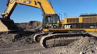 Caterpillar 385C & Liebherr 974 Excavators Relocated Inside Large Mining Site