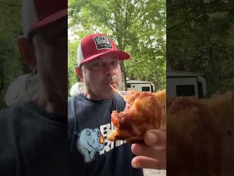 How to make a campfire pizza #pizza