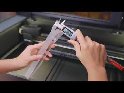 xTool P2 55W CO2 Laser cut 20mm transparent acrylic by One-Pass