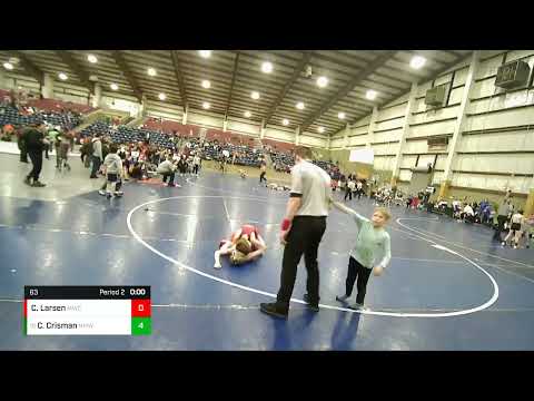 63 Lbs Cons. Round 2 - Carmine Crisman, North Montana Wrestling Club Vs Carter Larsen, Manti Wrest