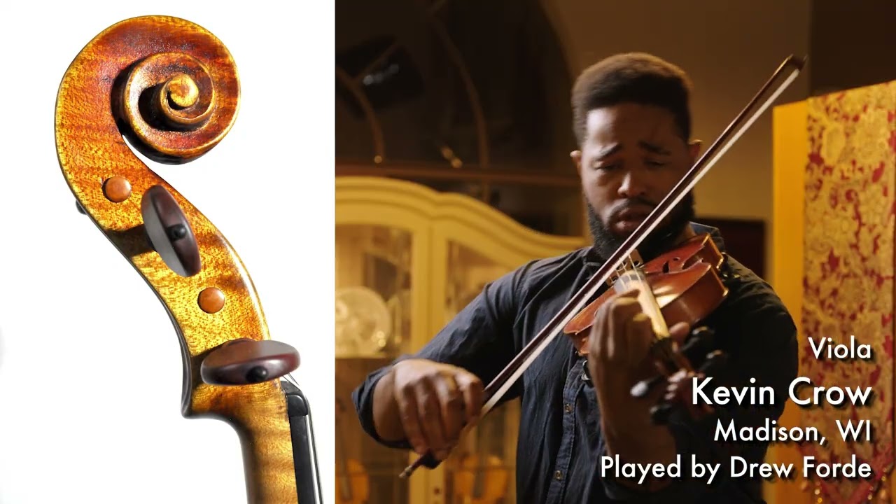 Kevin Crow 2024 viola / Drew Forde / at the Metzler Violin Shop