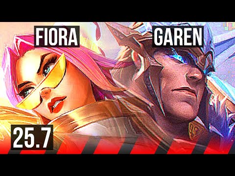 FIORA vs GAREN (TOP) | 10/3/5 | KR Challenger | 25.7