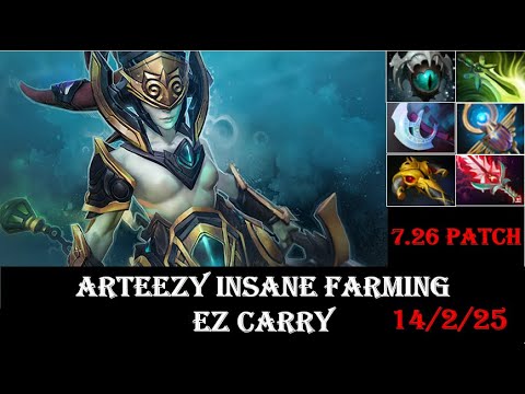 Wtf??? Arteezy Naga Siren Insane Farming Ez Full Slot (Dota 2)