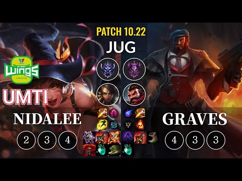 JAG UmTi Nidalee vs Graves Jungle - KR Patch 10.22