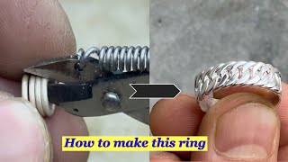 Chain ring making | how it’s made | silver ring making