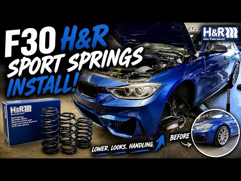 BMW F30 H&R Sport Springs Install!