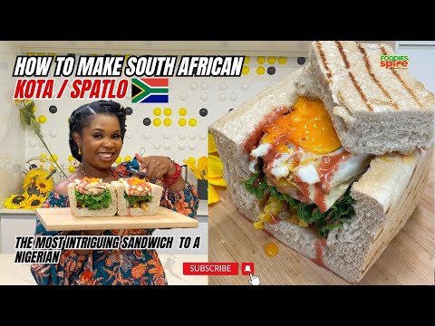 How to make South African Kota/Spatlo | the most intriguing Sandwich to a Nigerian ft @centtwinz