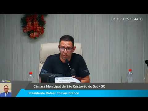 1º Sessão Ordinária do Mês de Dezembro de 2025