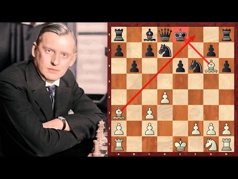 Alekhine's Quickest Checkmate (11 Moves) With A Queen Sacrifice