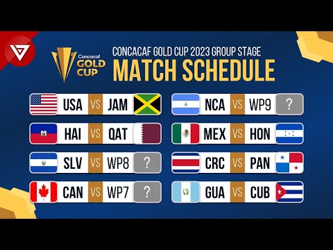 CONCACAF Gold Cup 2023 Full Fixtures & Match Schedule