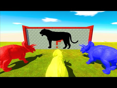 Color Triceratops Dinosaur Quiz Battle -Animal Revolt Battle Simulator