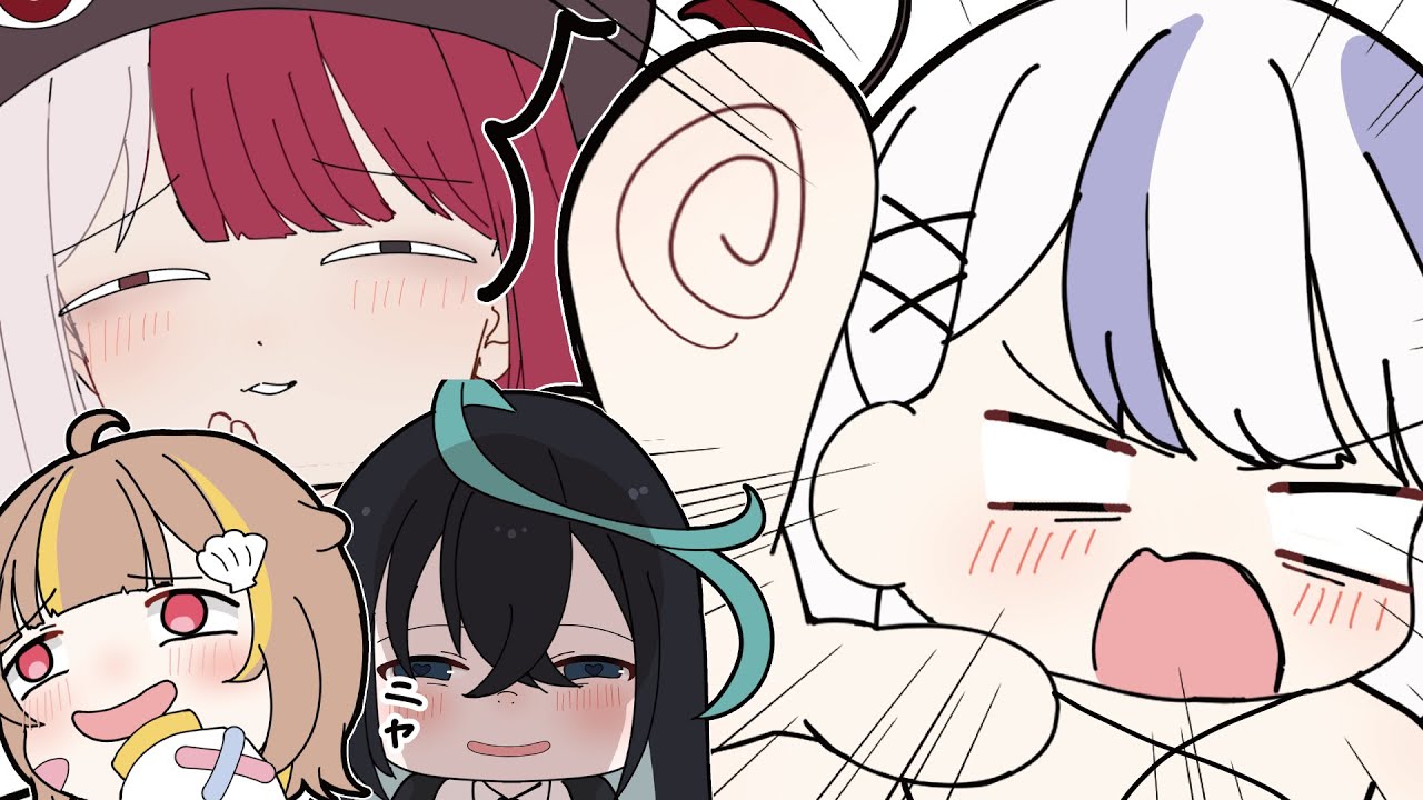 【手描き】ミリプロメンバーから脚やら太ももを触られる音ノ乃ののwwww【#ミリプロ切り抜き 】