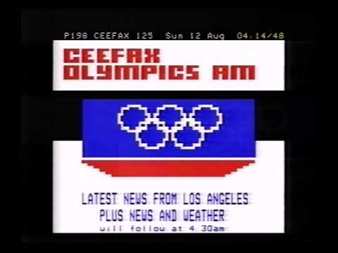 BBC1 | Olympic Grandstand | Closedown | Ceefax Olympics AM | 11th / 12th August 1984
