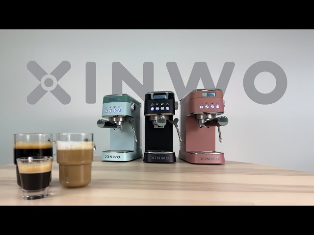Cafetera Espresso Xinwo Hanoi 1,2L 20 Bares 1350W con vaporizador integrado video