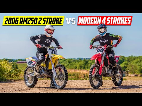 16-Year-Old 250 Two Stroke vs Modern 4 Strokes!