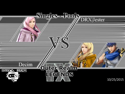ORL IX - DRX | Jester (Robin) vs. Decim (Robin, Ike) - POOLS - Smash Wii U
