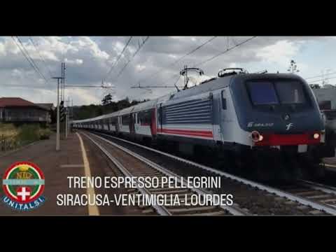 TRENO ESPRESSO PELLEGRINI 14056 Siracusa-Lourdes a Guardia Mangano!