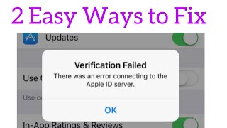 Verification failed there was an error connecting to the apple id server on iPhone in iOS 13