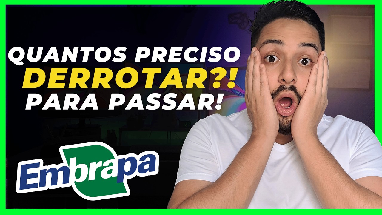 🔥 Concorrência ABSURDA no concurso da EMBRAPA 2025! Veja os números!