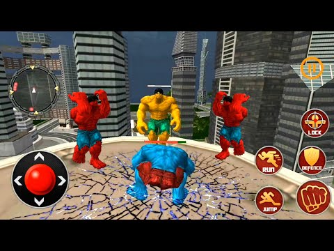 Green Monster Hero Vs Monster Villains & Robot | Incredible Monster Battle - Best Android GamePlay