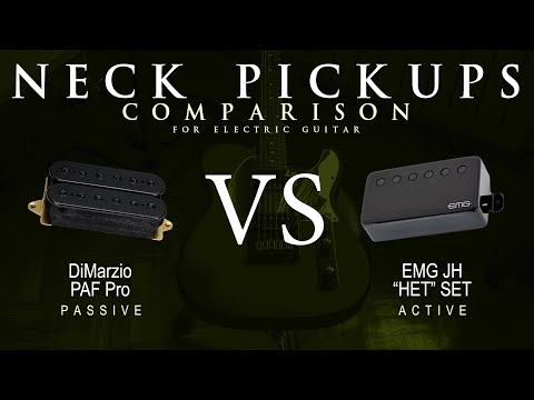 DiMarzio PAF PRO vs EMG JH HET SET - Neck Guitar Pickup Comparison Tone Demo